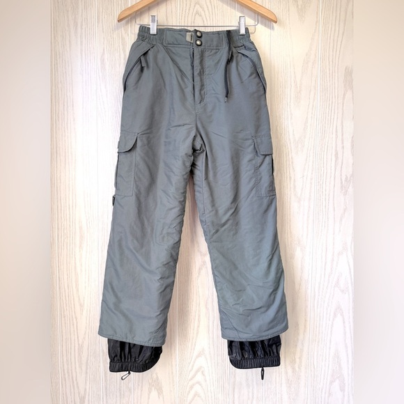 Snozu Zutech Glacier Shield Snow Pants (Grey) Big Kid Size M EUC - Picture 1 of 4